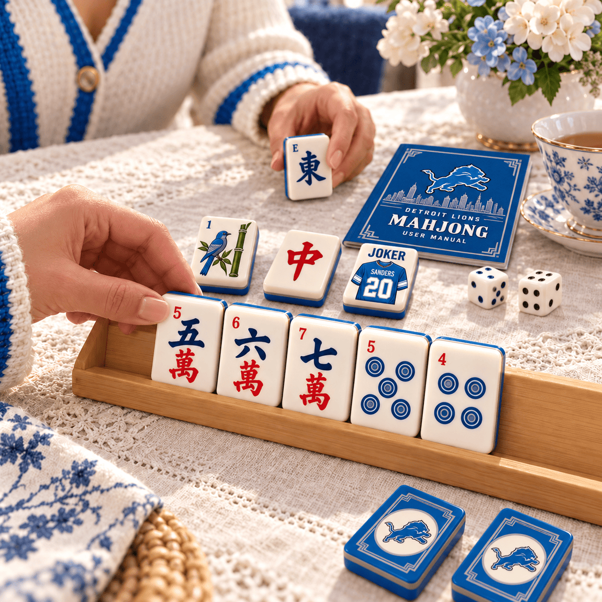 Premium DTL Mahjong Tiles Set TTMH