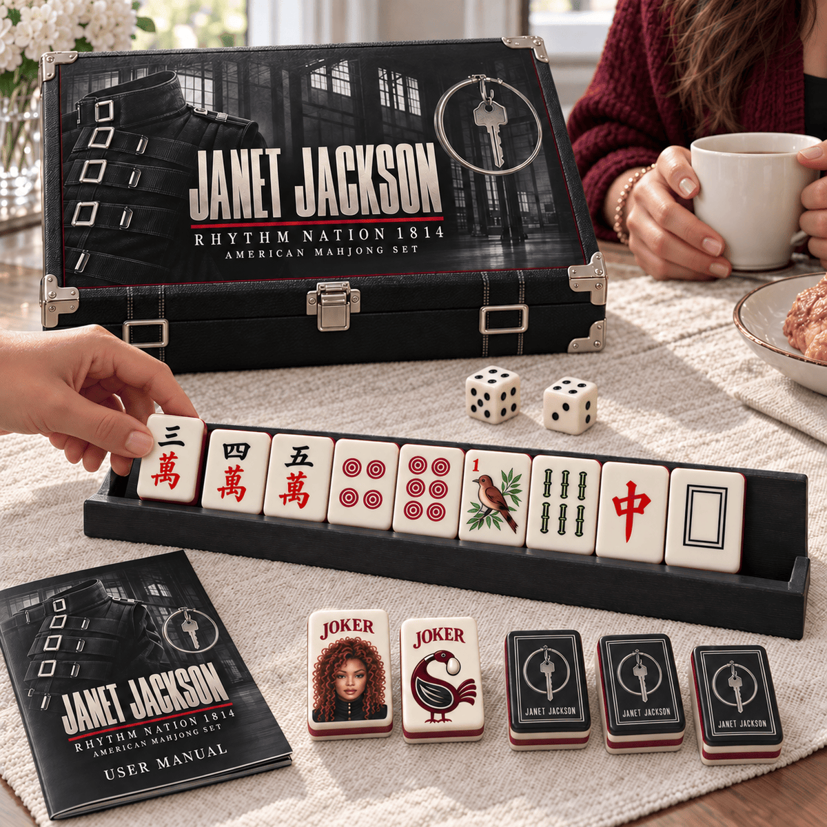 Premium JNJS Mahjong Tiles Set TTMH
