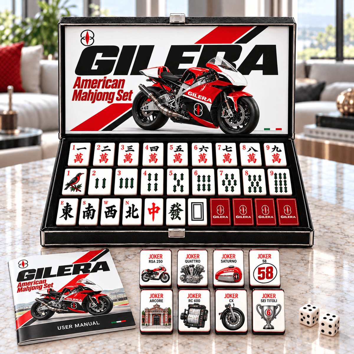 Premium GLR Mahjong Tiles Set TTMH