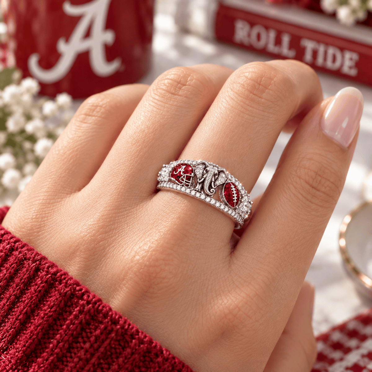 ACT Premium Charm Pavé Statement Ring NTNA