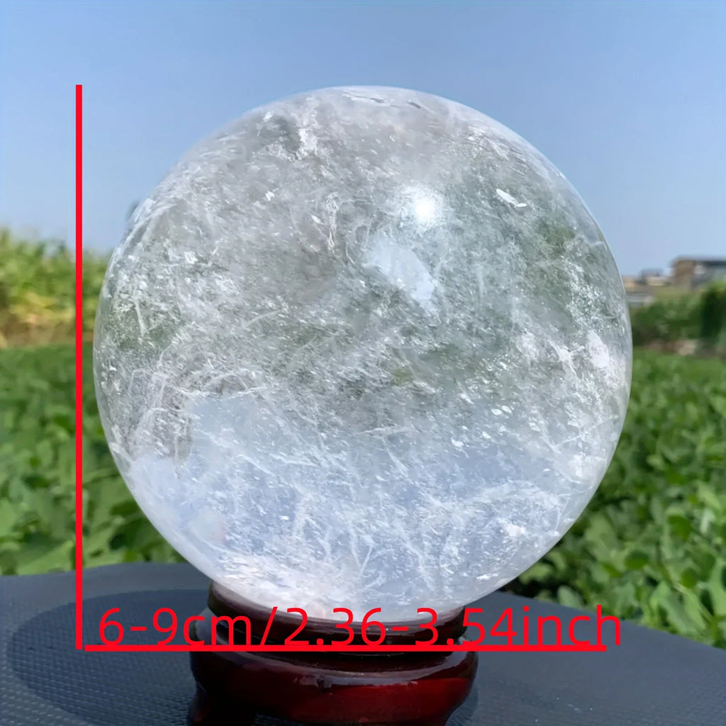 1pc  Large Elegant Clear Quartz Crystal Sphere,Polished Ball,Home Decor and Gift, Unique Gift,Crystal Craft Collection
