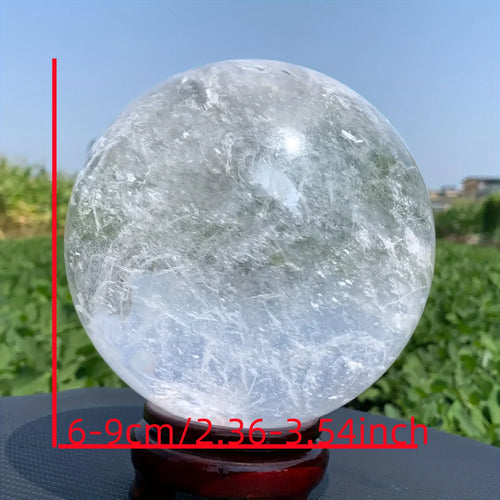 1pc  Large Elegant Clear Quartz Crystal Sphere,Polished Ball,Home Decor and Gift, Unique Gift,Crystal Craft Collection