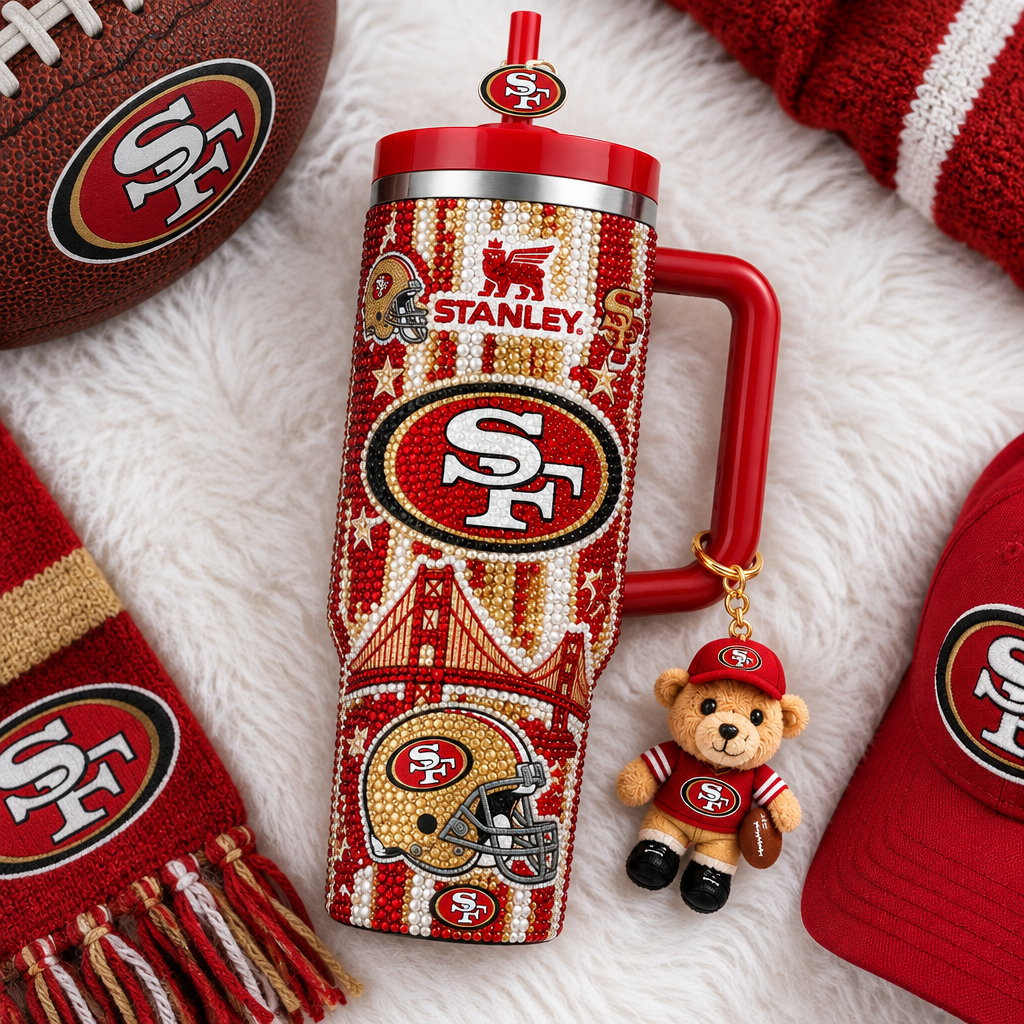 San Francisco 49ers 40oz Tumbler With Handle TTNL